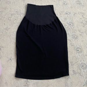 Old Navy Maternity Skirt Small Black Stretch Pencil